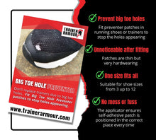 Load image into Gallery viewer, Trainer Armour Big Toe Hole Preventer