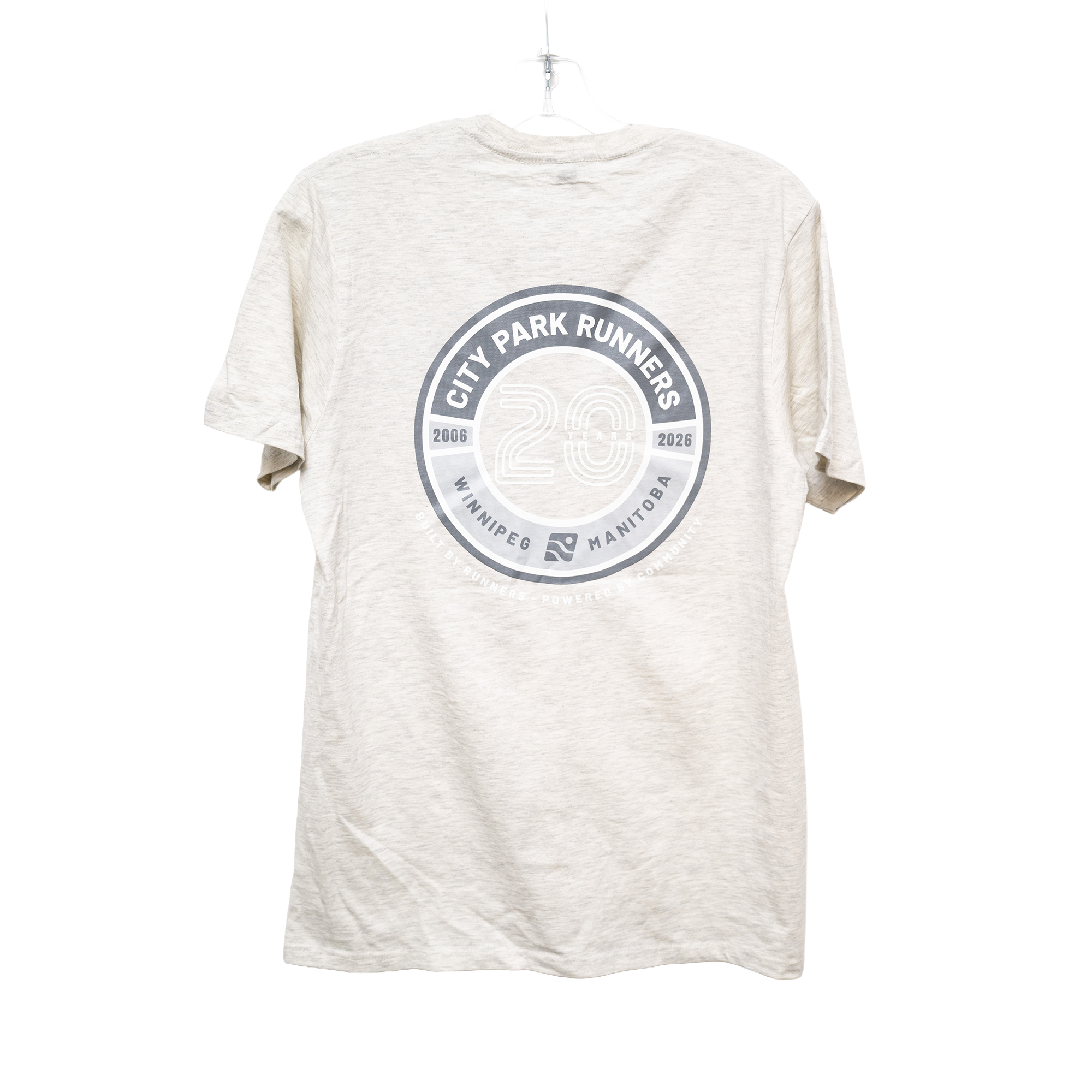 20th Anniversary Embroidered Front T-Shirt Print Back