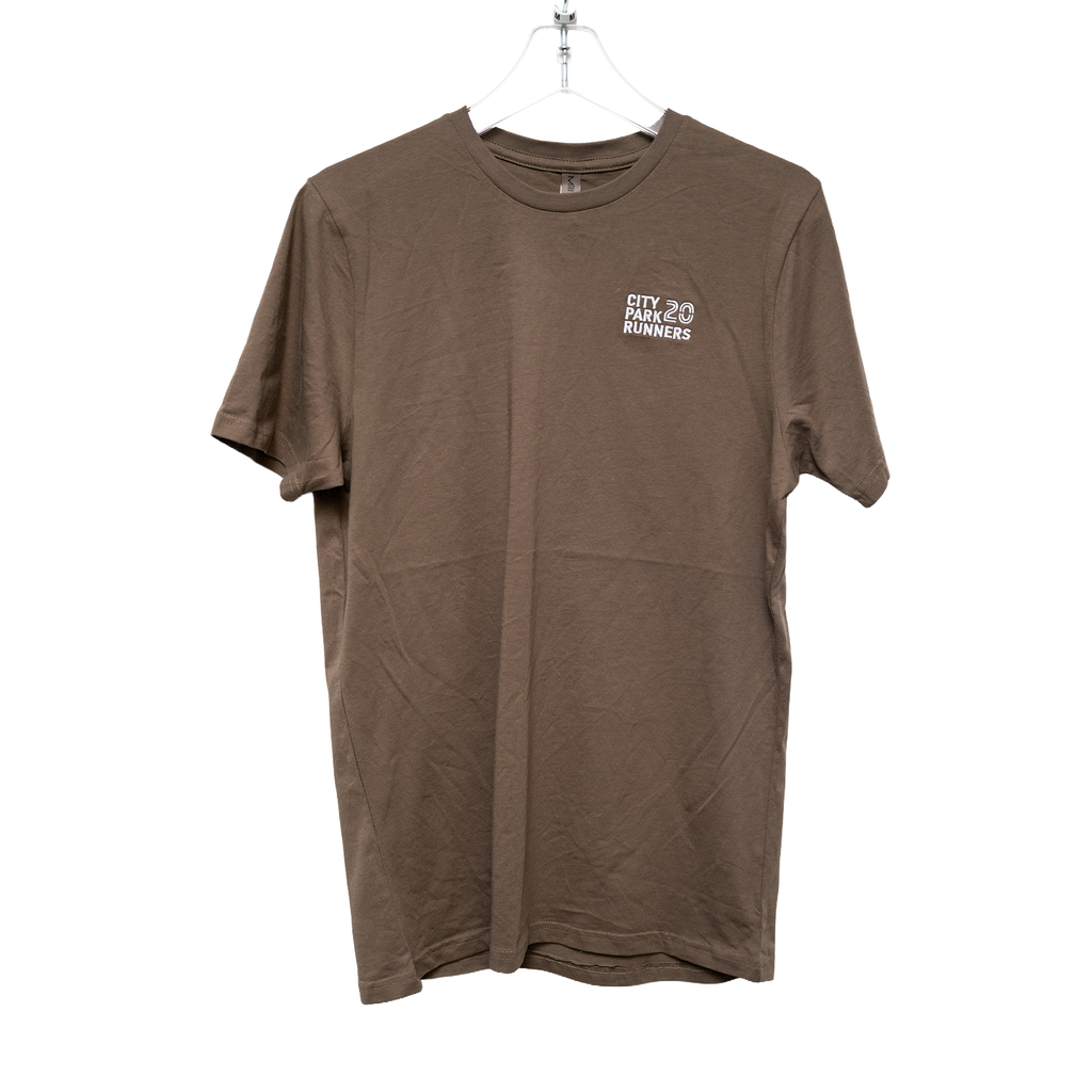 20th Anniversary Embroidered Front T-Shirt Print Back