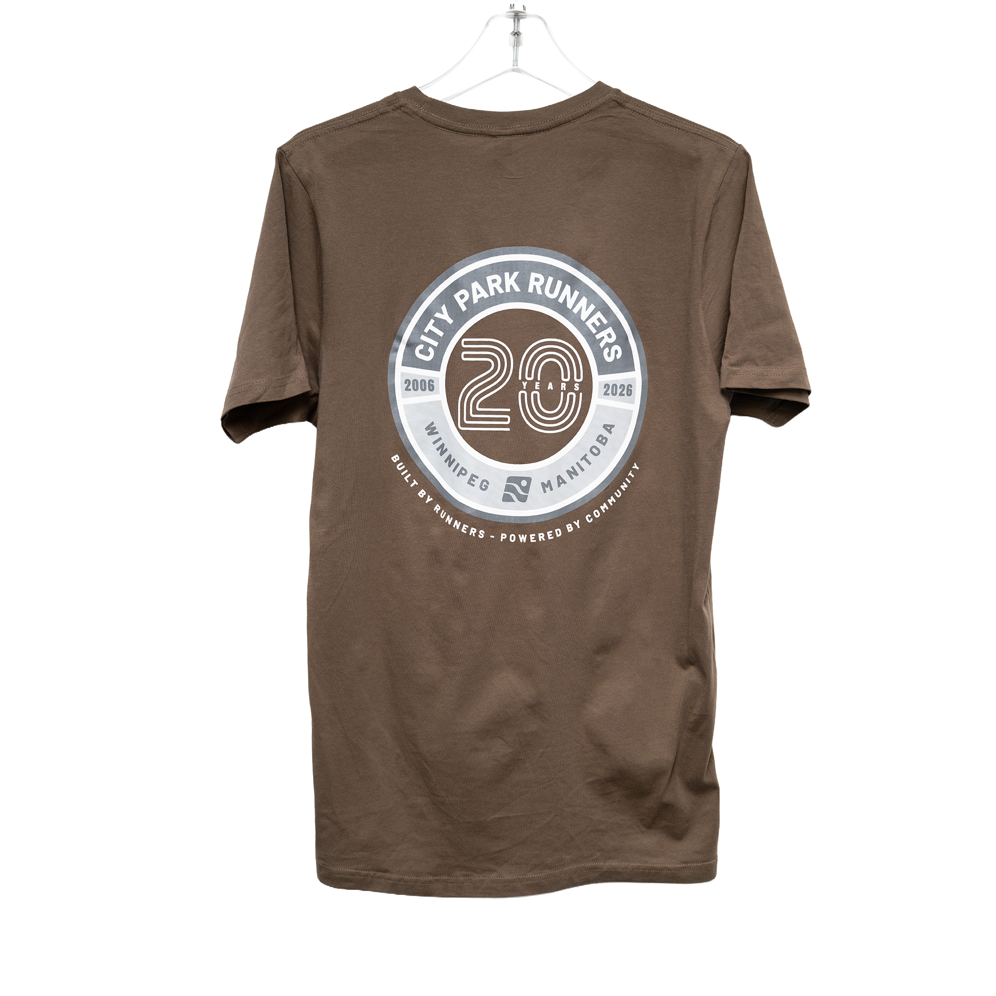 20th Anniversary Embroidered Front T-Shirt Print Back