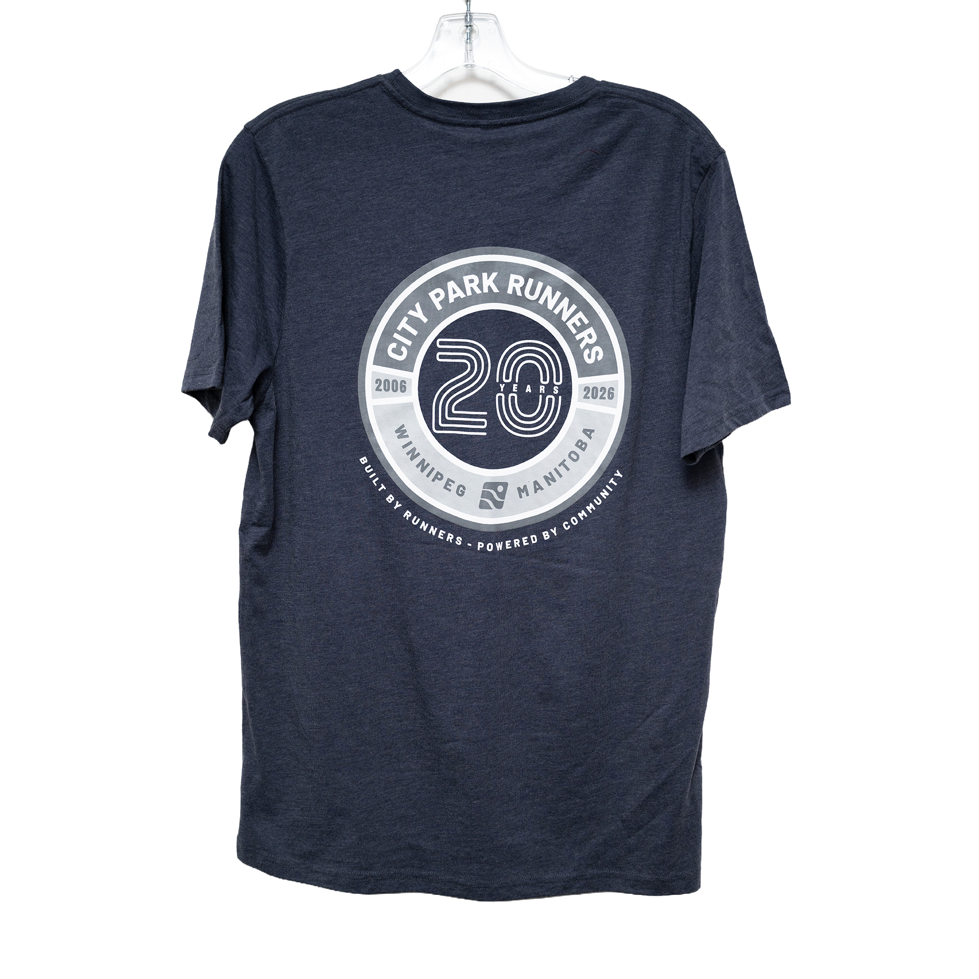 20th Anniversary Embroidered Front T-Shirt Print Back