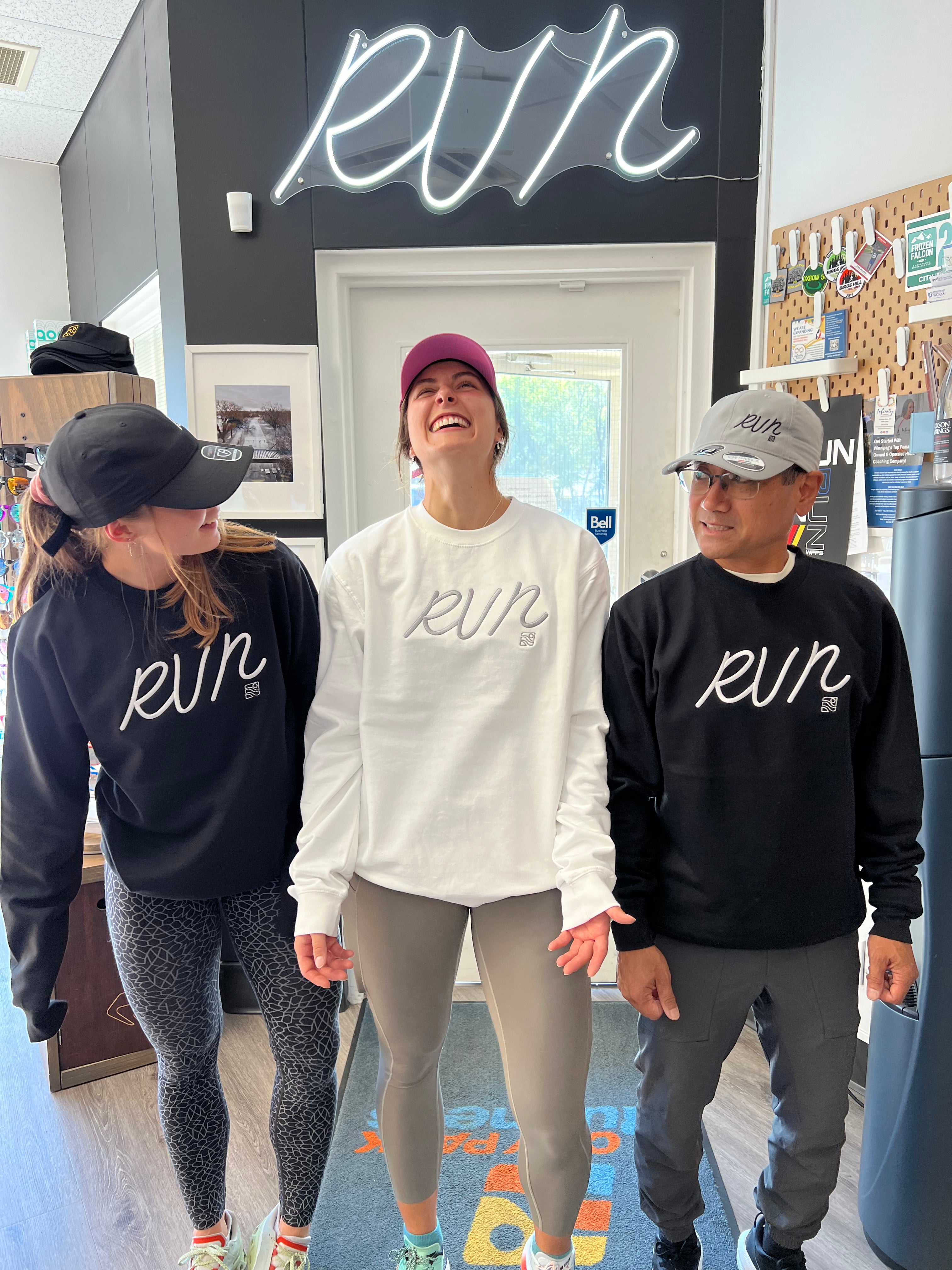 City Park Runners " RUN " Embroidered Crewneck