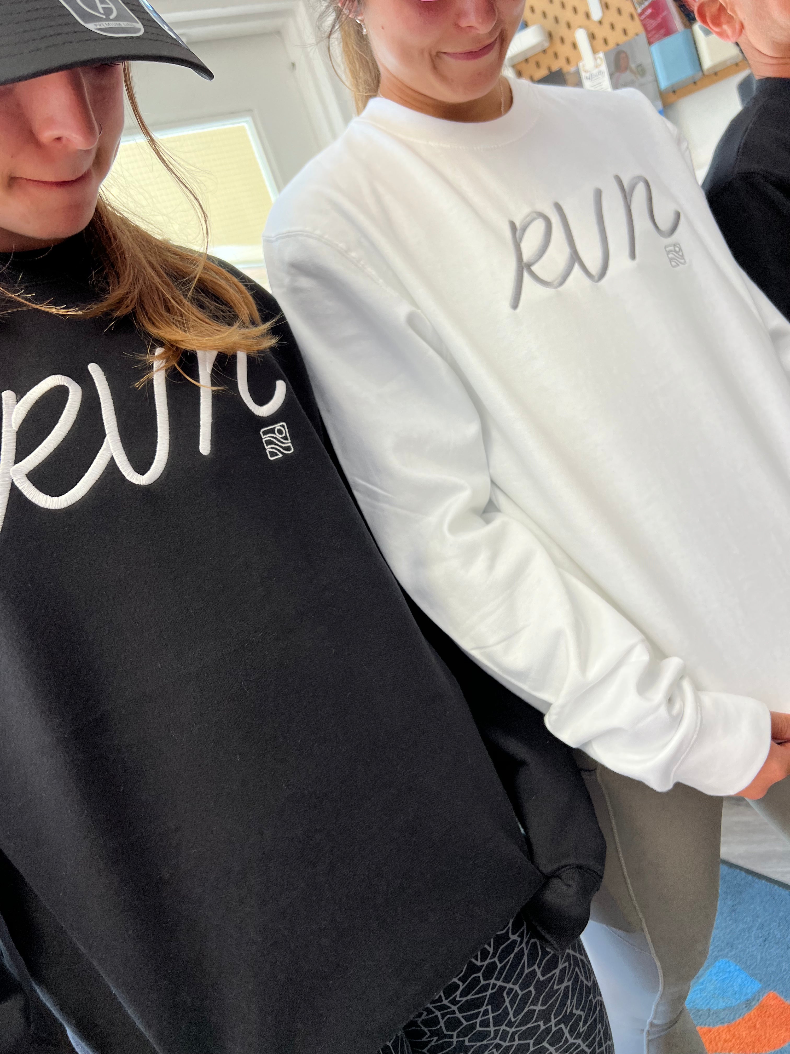 City Park Runners " RUN " Embroidered Crewneck