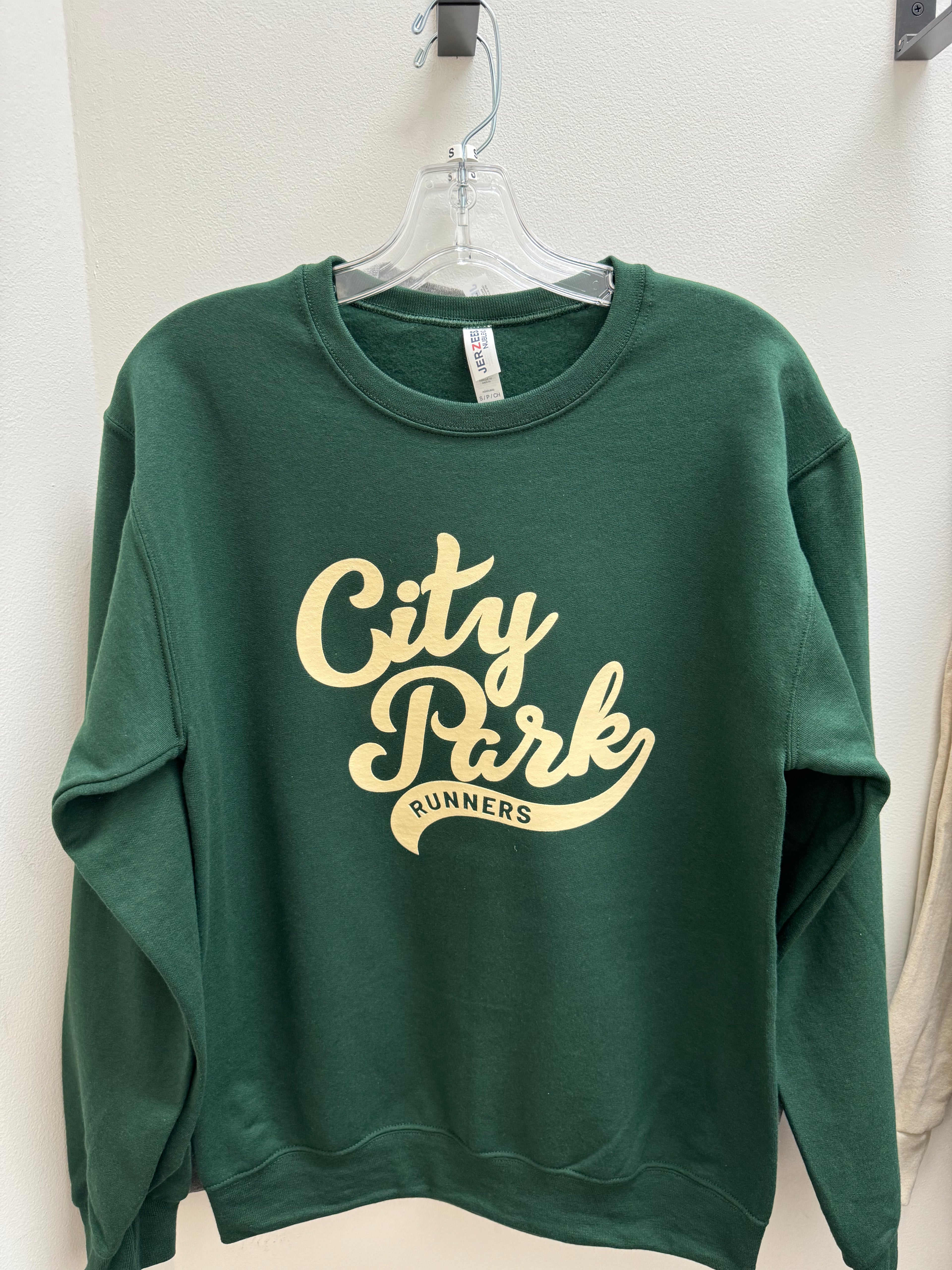 City Park Runners Retro Script Crewneck