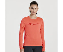 Load image into Gallery viewer, Women&#39;s Saucony Stopwatch Graphic Long Sleeve Shirt
