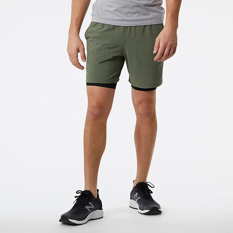 Men's New Balance R.W. Tech 7" 2-in-1 Short